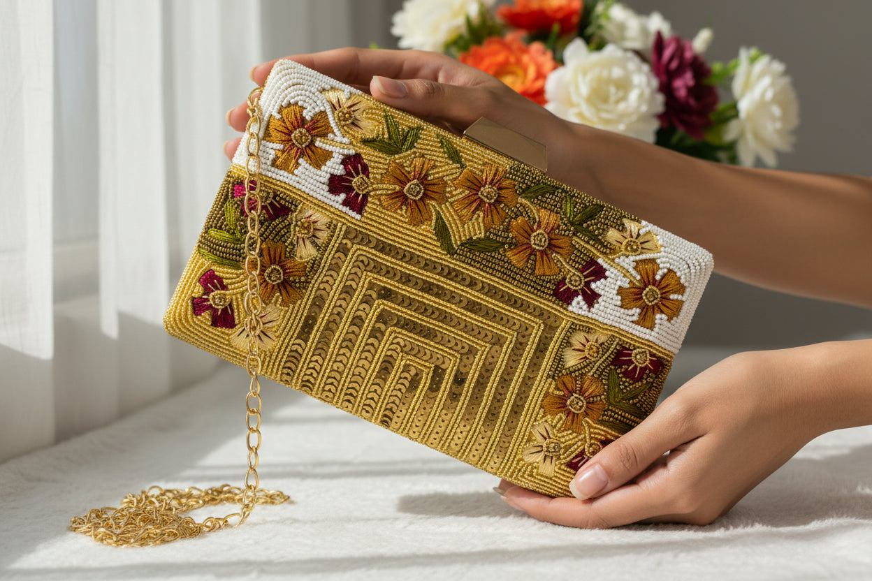 Floral Print Clutches