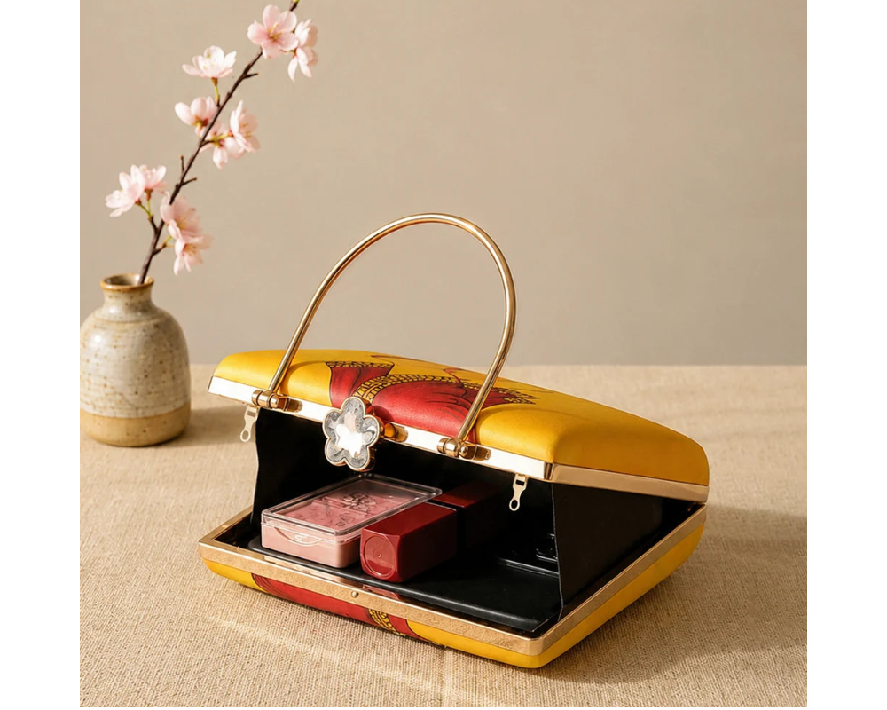 Ghungroo Clutch with Hand Embroidery