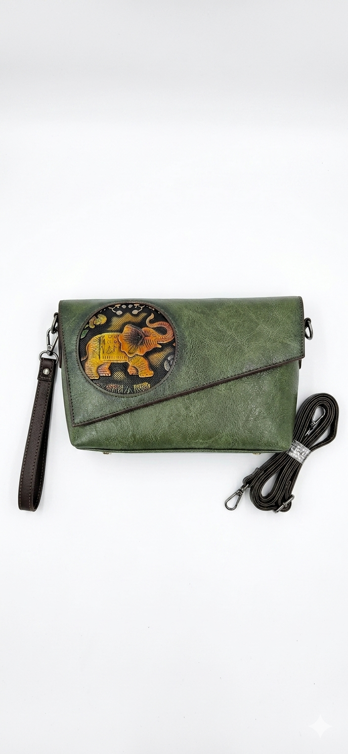 Green sling bag