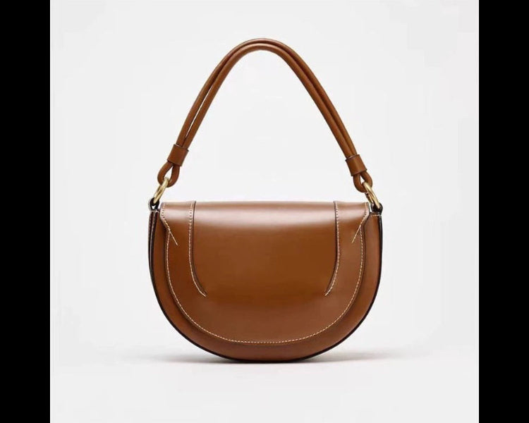 3-in-1 Brown Faux Leather Bag