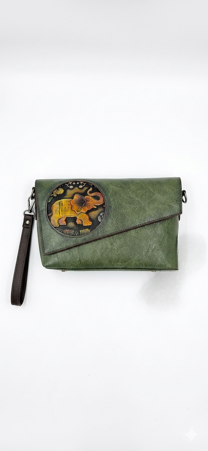 Green sling bag