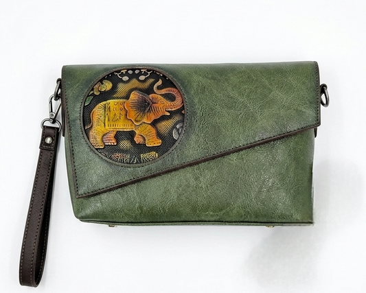 Green sling bag