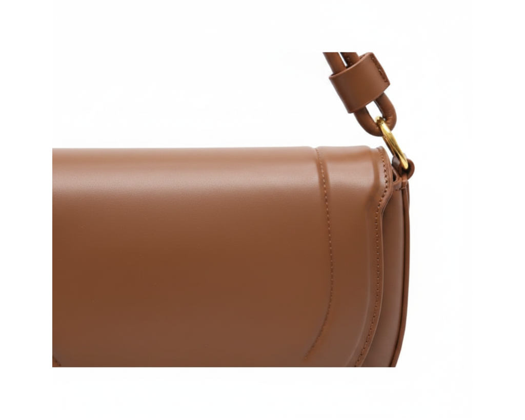 3-in-1 Brown Faux Leather Bag