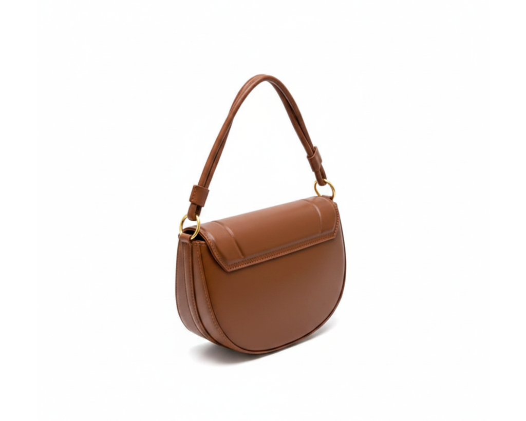 3-in-1 Brown Faux Leather Bag