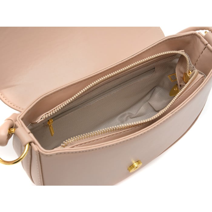 3-in-1 Beige Faux leather Bag