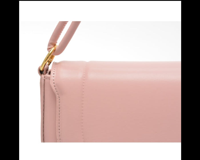 3-in-1 Light Pink Faux Leather Bag