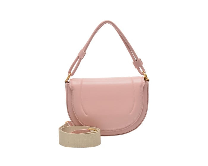 3-in-1 Light Pink Faux Leather Bag