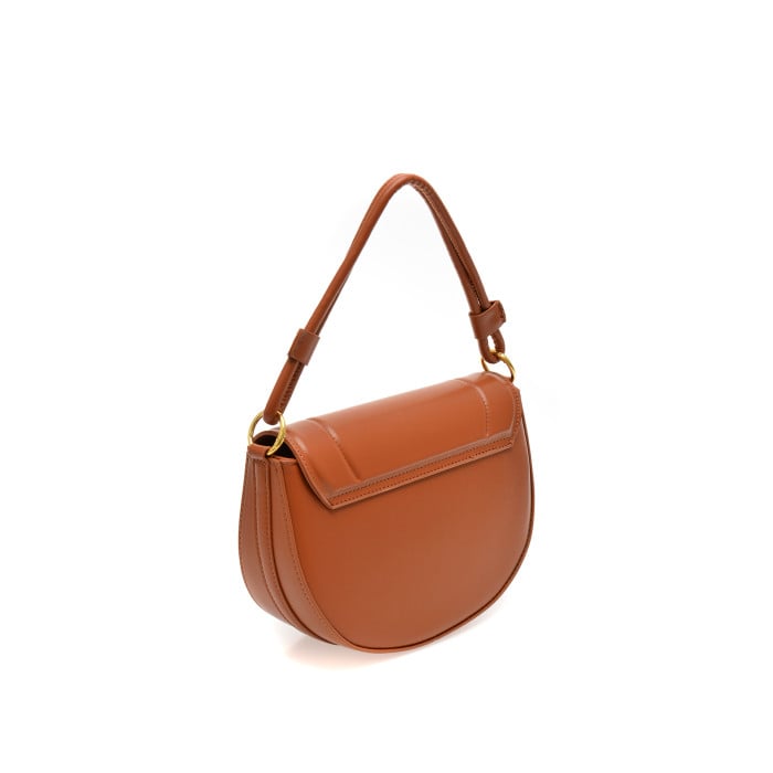 3-in-1 Tan Brown Faux Leather Bag