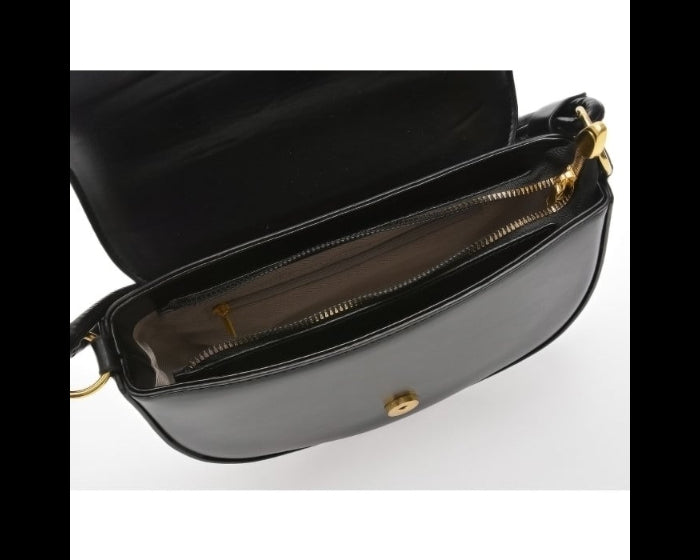 3-in-1 Black Leather Bag
