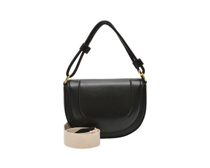 3-in-1 Black Leather Bag